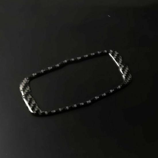 Bright Carbon Fiber Headlamp Switch Button Control Decor For BMW X5 E70 X6 E71