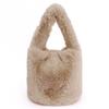 Plush Bag Women's Autumn and Winter Leisure Niche Plush Hand Bag Bucket Bag