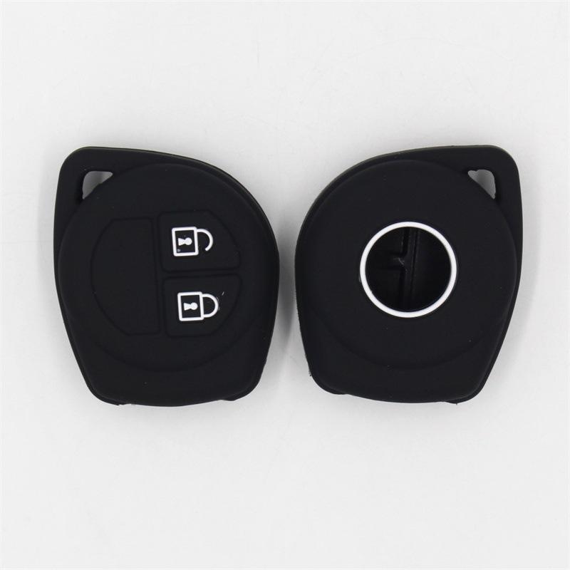 2 Button Silicone Key Case Remote FOB Protector Holder For Suzuki Baleno SX4 Grand Vitara Jimny Liana Ignis Esteem