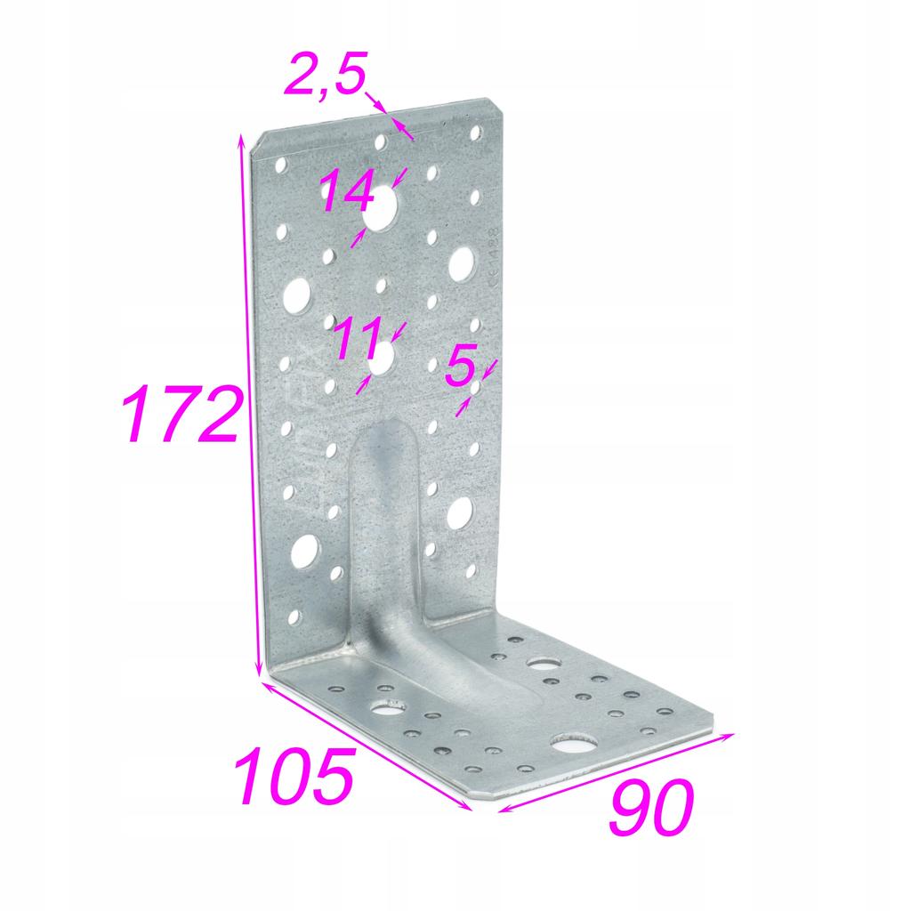 Construction Connector with Embossing 172*105*90*2.5