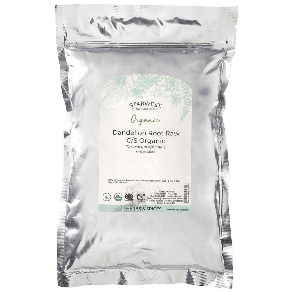 Organiczny Korzeń Mniszka Lekarskiego C/S, 453.6G(1 lb)