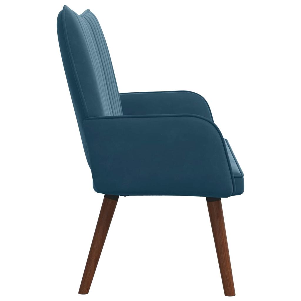 2 Seater Sofa Blue 115 x 61 x 87 cm Velvet (V)