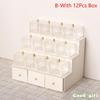 1:12 Miniature Display Rack Candy Box Drawer Cabinet With Clear Box Dollhouse Furniture Model Decor Toy Accessories