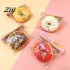 Portable Stress Reliever Simulated Donut Squeeze Toy Soft Stretchy Doughnut Decompression Ball Relief Simulation Food Sensory Fidget Anxiety