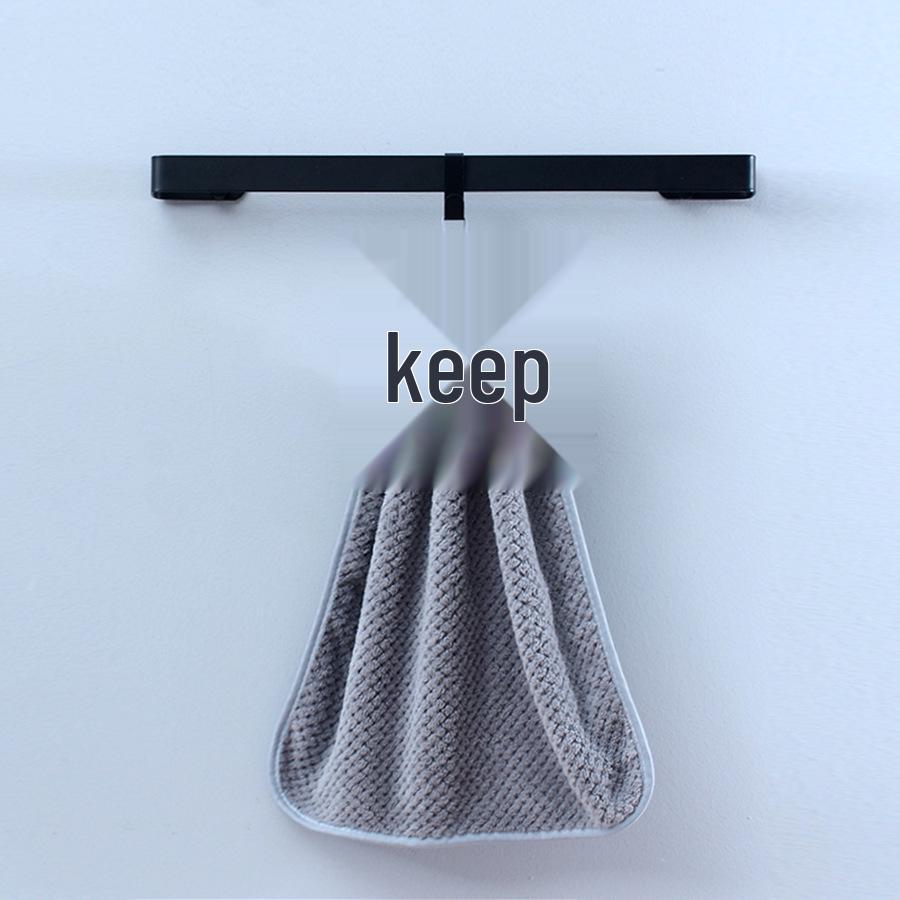 Pineapple Plaid Absorbent Kitchen Hand Towel with Bow Hanger