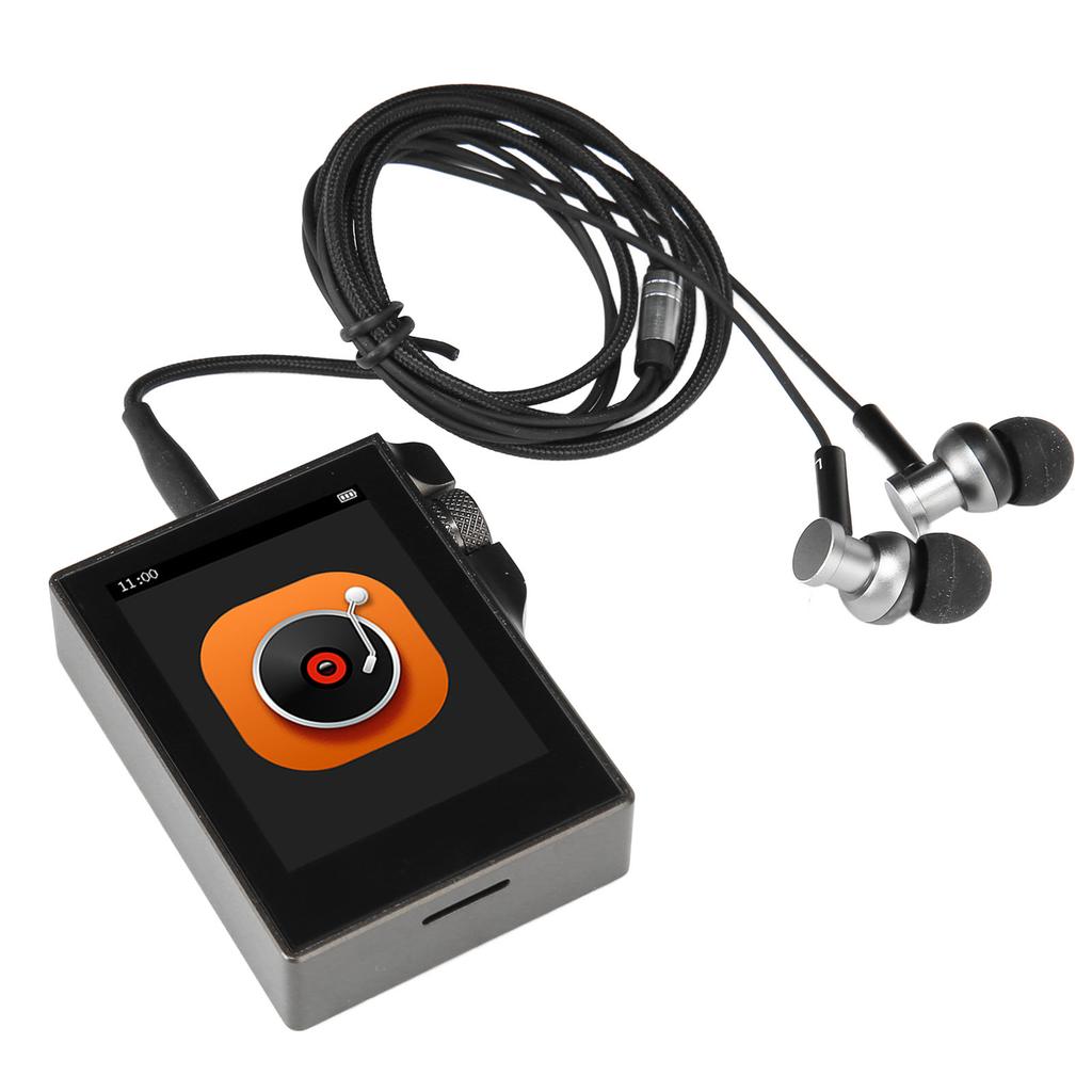 MP3 Player 2.4in Full Touch Screen HiFi Lossless Portable Music Player with FM Radio Electronic Book Black