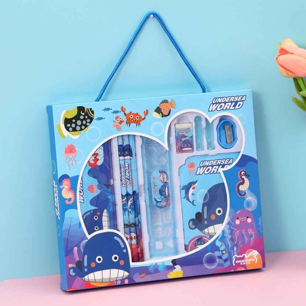 

Ластики 6 в 1 набор канцелярских принадлежностей подарок детский сад подарок на день рождения призы милый учебный набор канцелярских принадлежностей Sea Animal