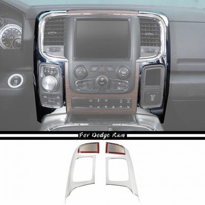 Center Console Navigation Side Panel Trim Frame Cover Chrome For Dodge RAM 10-17