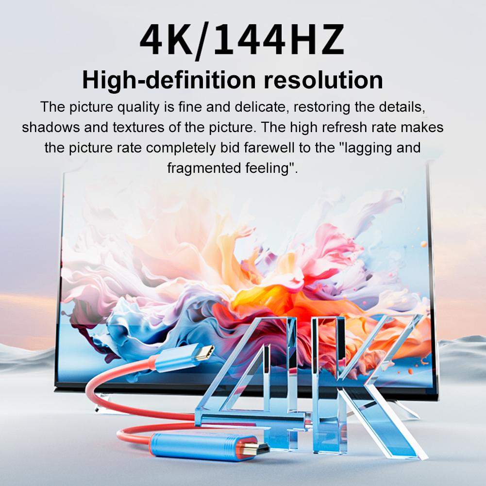 2M 4K 60/144HZ HDMI-Compatible Connector Universal Game Console TV Docking Station Projection Cable for Nintendo for Switch