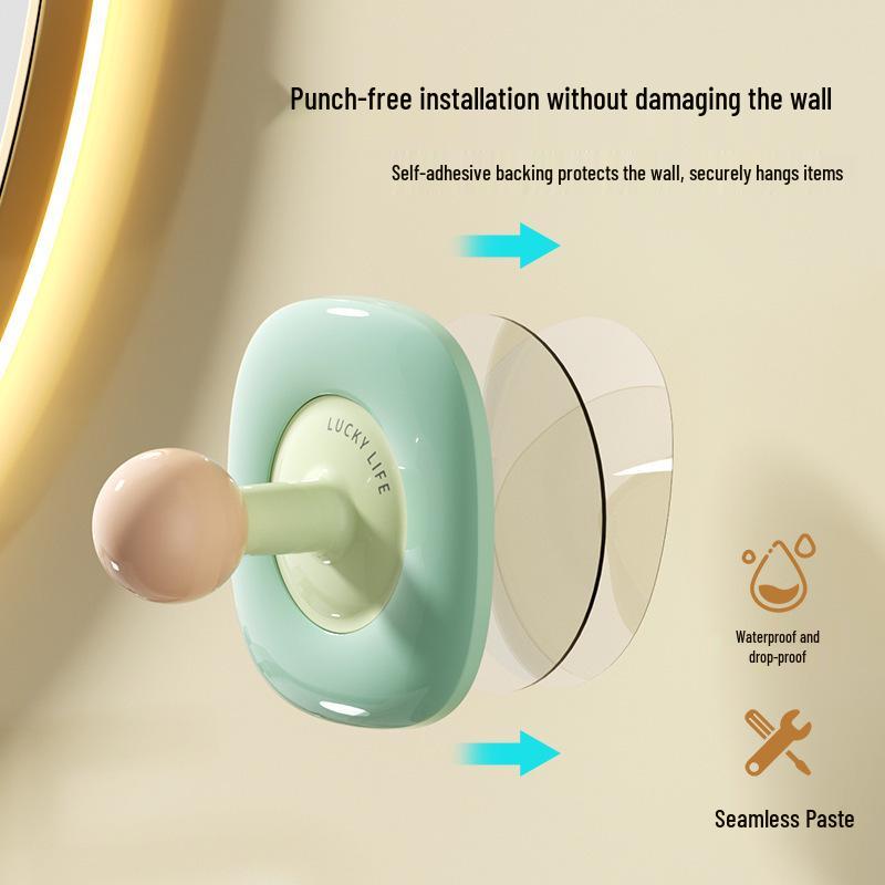 Creative Flower Adhesive Towel Hook - No-Drill, Cute and Colorful Bathroom Hanger