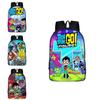 Teen Titans Go Kids Cartoon Backpack With Large Capacity And Smooth Zipper