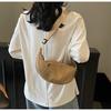 Minimalist Outdoor Single Shoulder Bag With Cable Stitch Urban Style For Daily Use