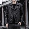 Men's Casual PU Leather Motorcycle Jacket - Autumn/Winter Trendy Outerwear