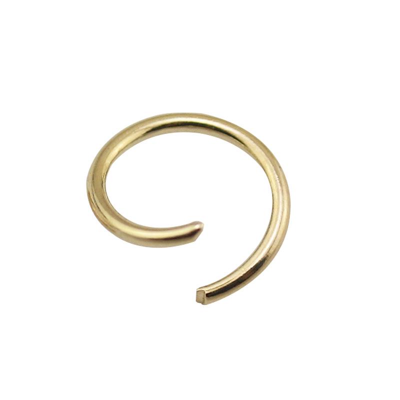 100g Packung: Eisenplattiert Weiß, Silber, Gold, KC Gold Offene Biegeringe für DIY Schmuck