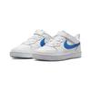 Court Borough Low 2 PS Comfortable Anti Kick Cushioning Low Top Kids' Skateboarding Shoes White Blue Kids' BQ5451-123