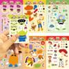 8 PCS Disney Creativity Buzz Light Year Woody Alien Make A Face Puzzle Game Sticker Laptop Skateboard Car Birthday Gift Stickers