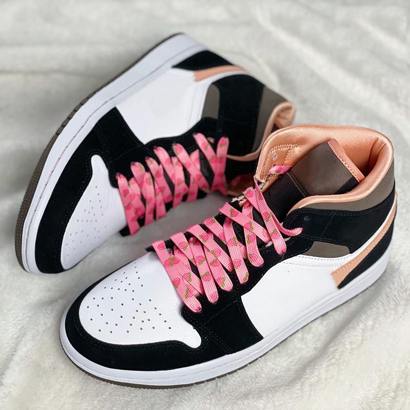 Flat Macaron Cute Shoelaces for Sneakers Pattern Print Fruit Shoelace Strawberry Grape Peach Orange Banana for AJ1 AF1 INS New