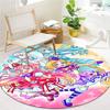 WonderfulPrecur,Winx Club Round Area Rug,Carpet Rug for Living Room Bedroom Sofa Playroom Decor,Non-slip Floor Mat