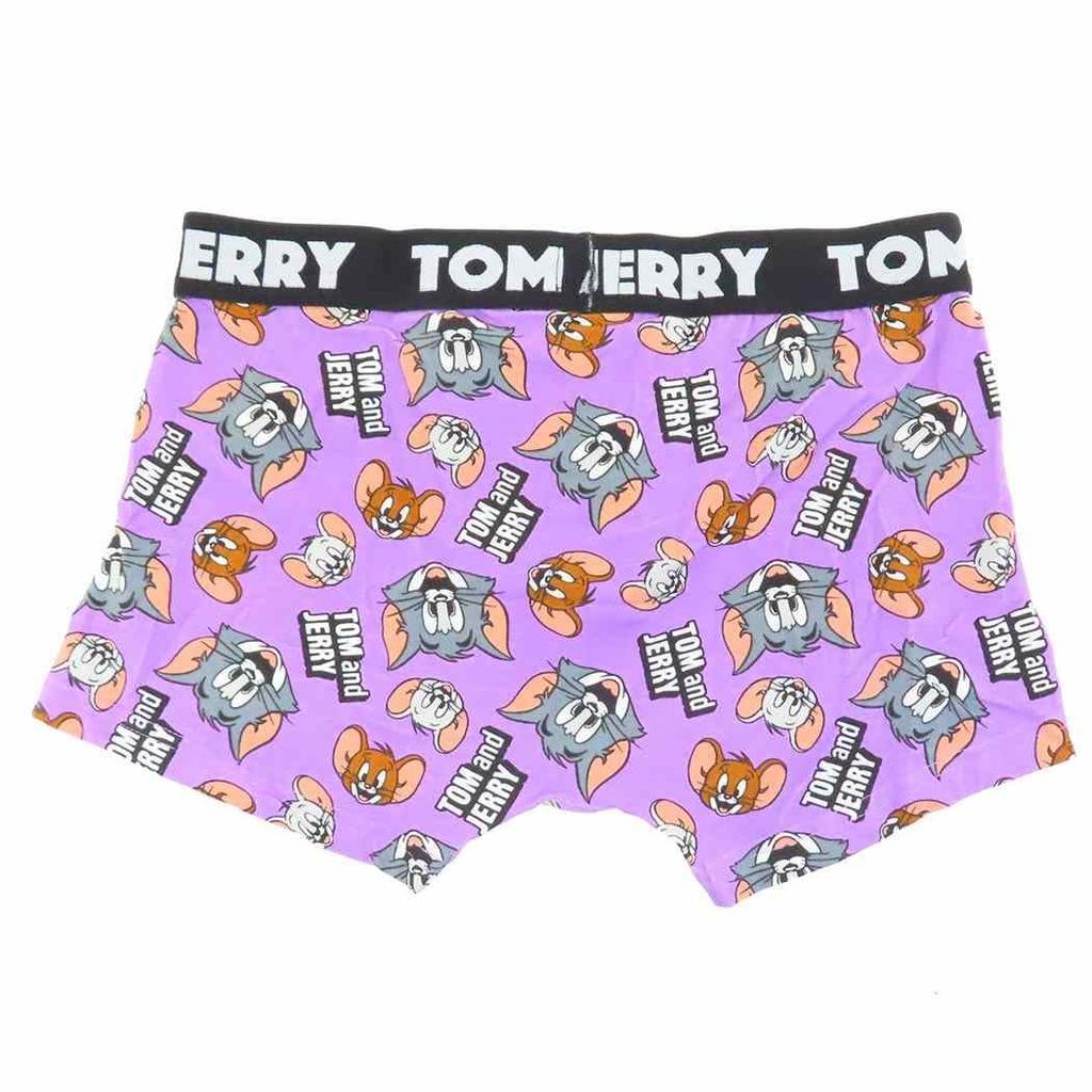 Small Planet Tom & Jerry Men's Boxer Briefs, Face PU Leather, Warner Bros., Size L