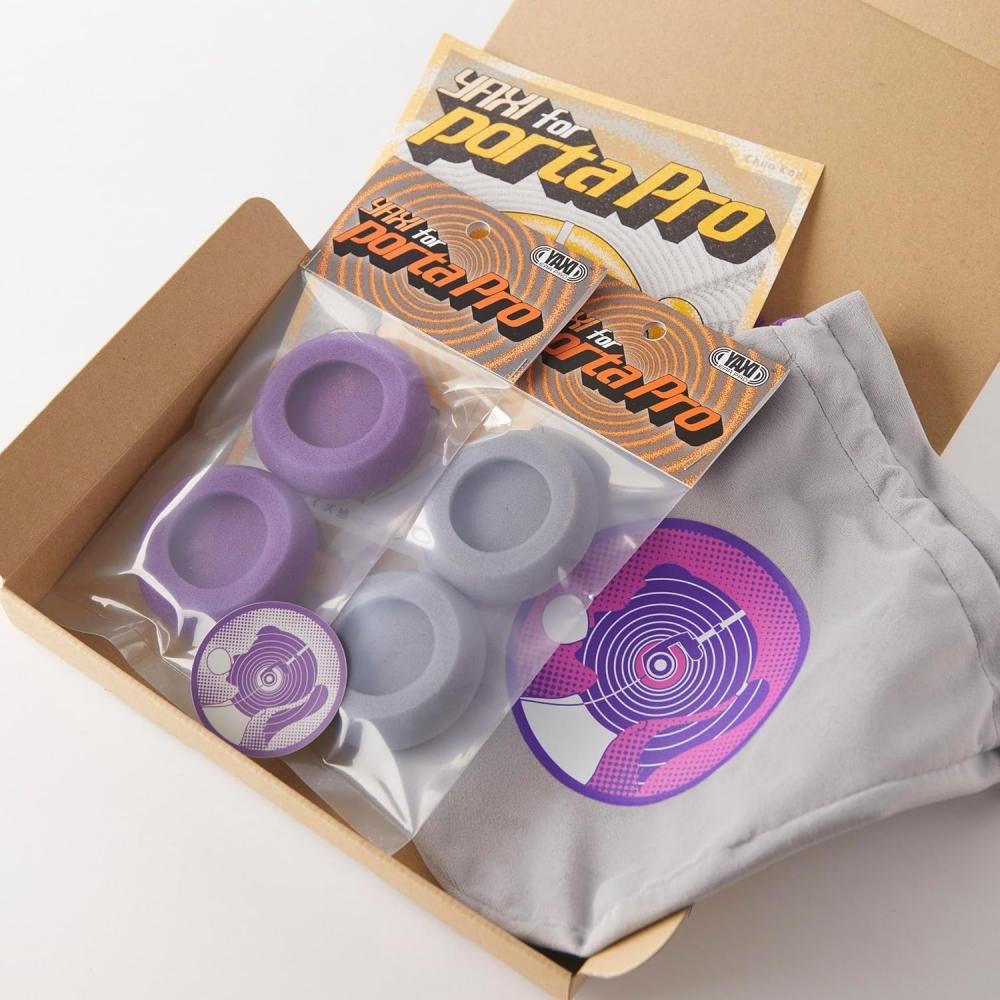 Yaxi Earpads For Koss Portapro 2pairs+pouch   Grey+purple +pouch   Grey+purple +pouch