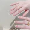 24 Stück Mandel Französische Press-On Nägel Abnehmbar Vollabdeckung Ballerina Falsche Nagelspitzen Für Damen Mädchen