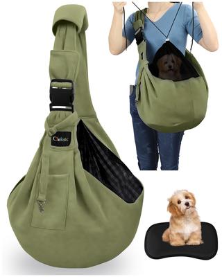 CHMKSTC Pet Pet Carrier Bag for Small Dogs and with Shoulder Mesh Safety Adjustable Crossbody Shoulder Holds Up To 13kg Sling, Cats, Pads, Base, Net,