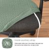 Jacquard Computer Chair Cover T -Shaped Elastic Spandex Stretchy Dining Chair Covers For Office Home Anti -Dirty Removable Round Seat Slipcovers