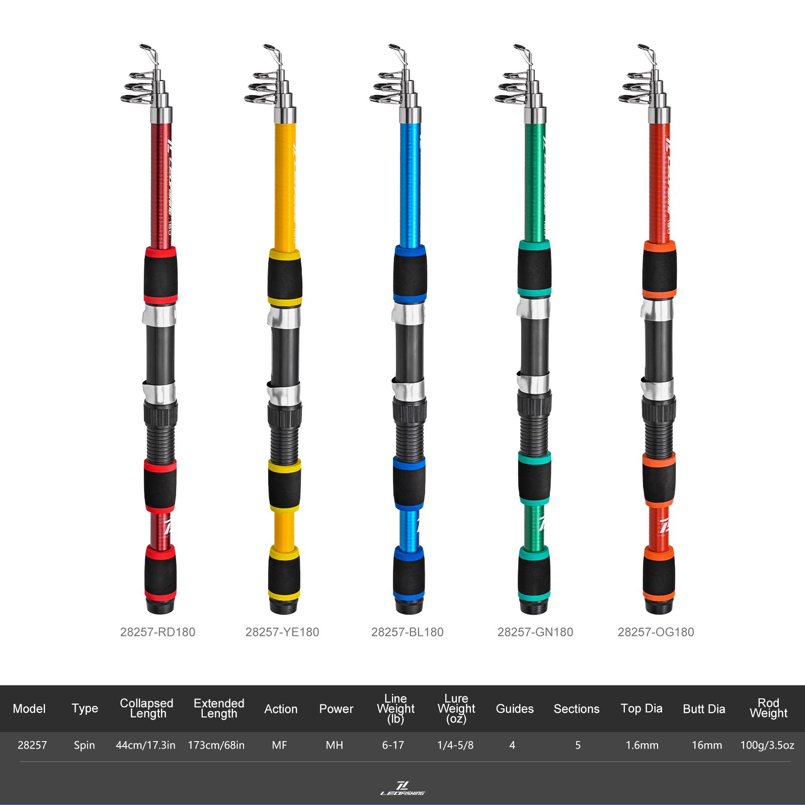 

Новая портативная рыболовная мини-удочка LEOFISHING MH, телескопическая 180 см из стекловолокна, 5 цветов, аксессуары для рыбалки, дропшиппинг, карп и окунь Yellow