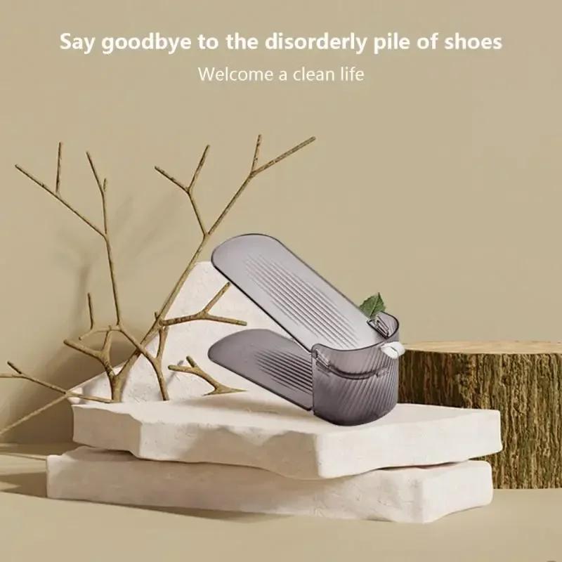 10Pcs Adjustable Integrated Shoe Support Shoe Cabinet Storage Rack Shoe Storage Rack Space-saving Removable Double-layer Rack