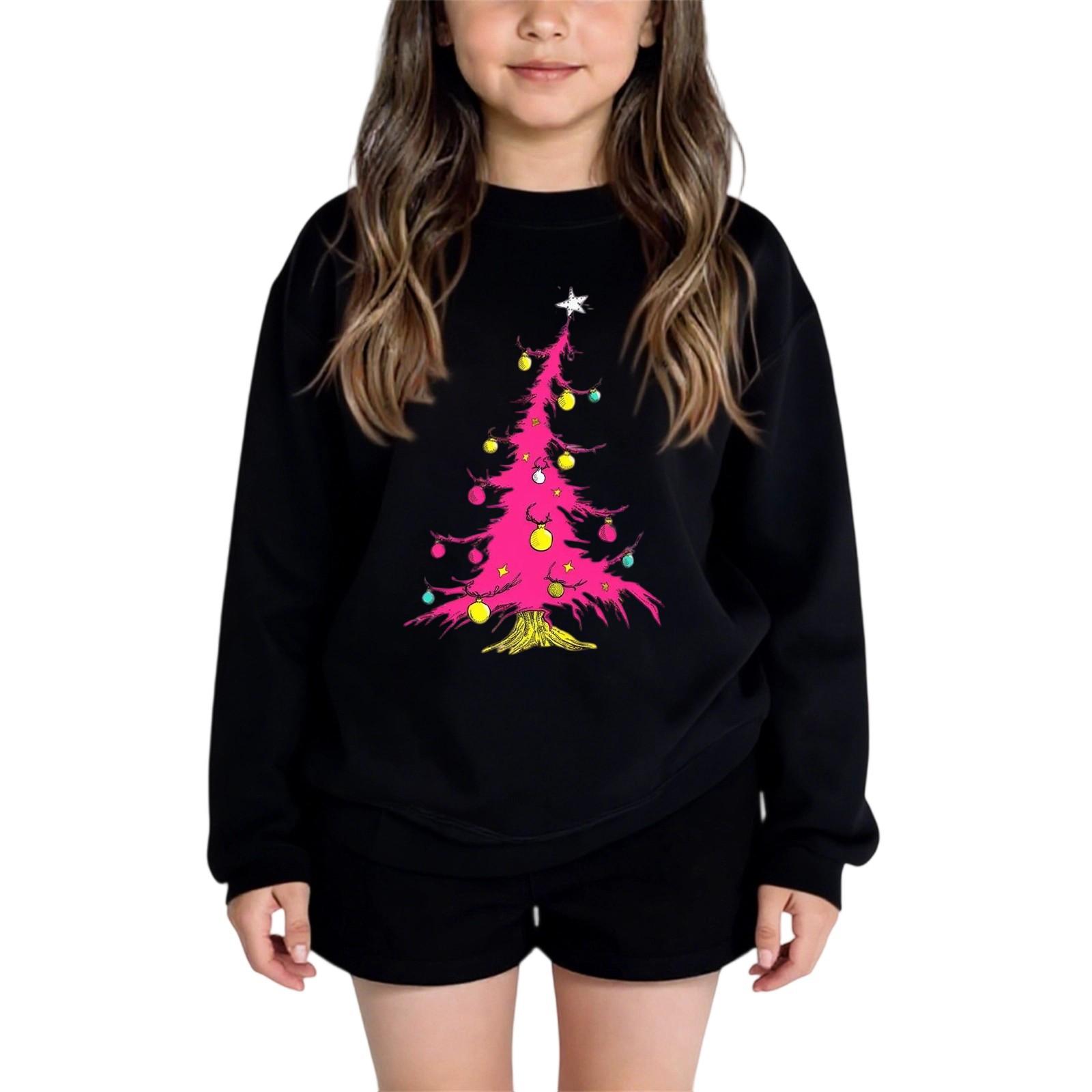 

Дитяча мода для хлопчиків і дівчаток Щоденні універсальні повсякденні світшоти з круглим вирізом Щоденні світшоти з довгими рукавами в стилі печворк 110 чорний