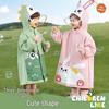 Kids' Waterproof Rain Poncho with Backpack Slot for Boys & Girls - 2026