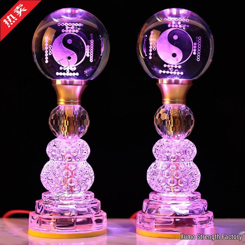 Seven-Color Eternal Buddhist Lotus Offering Lamp