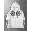 Nuove felpe con zip unisex con stampa originale, stile streetwear alla moda, ideali per occasioni casual e perfette per l'abbigliamento scolastico