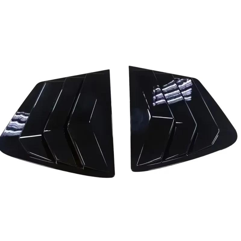 

For Honda Civic Sedan 9th 2011-2015 Car Sticker Rear Louver Window Side Shutter Cover Trim Vent Scoop Accessories Decoration Gloss Black