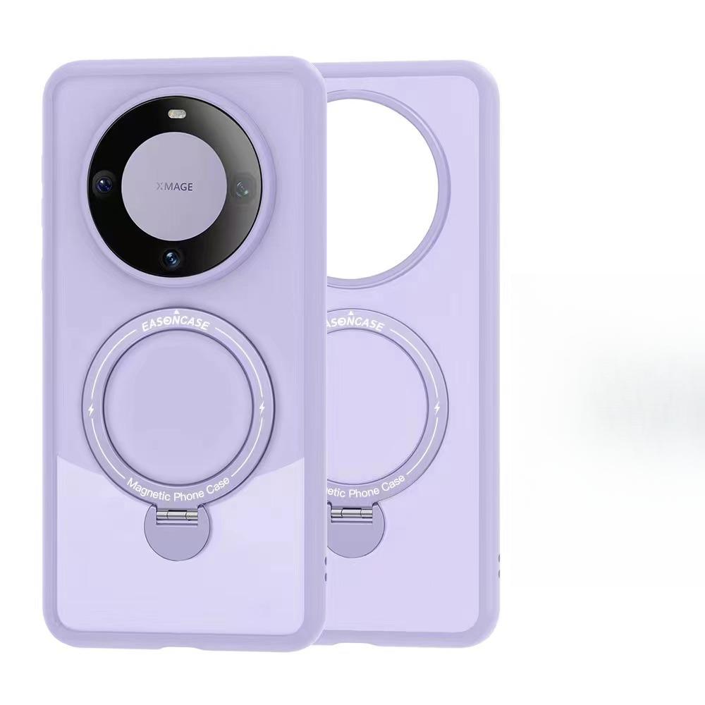 360 Rotating Bracket Is Suitable for Huawei Mate60pro Strong Magnetic Suction Mobile Phone Case MATE60 Full-pack Anti-fall Protection Case