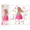 Cartoon Girl Wall Stickers Multicolor Wall Decorative Sticker Creative Wall Decal  Girl Bedroom