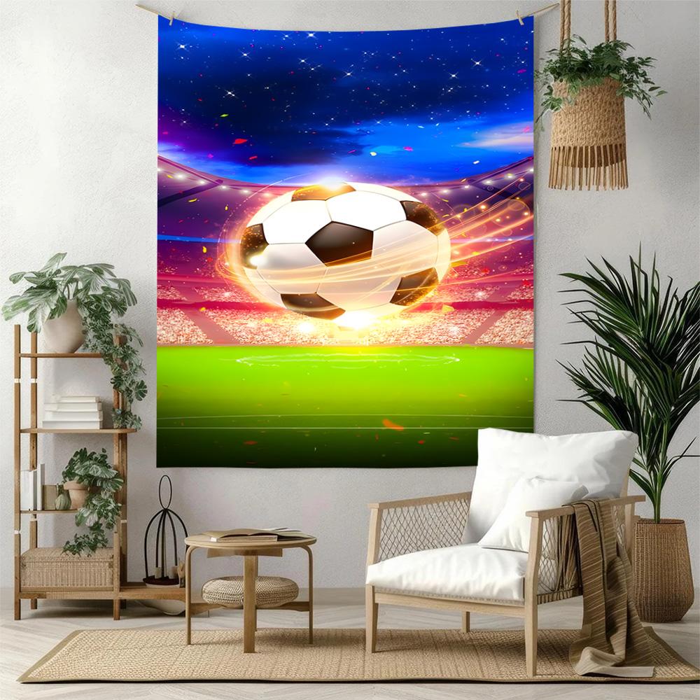 Soccer Wall Decor Tapestry Art For Pet Memorial Birthdaywedding Party Backdrop Family Gift