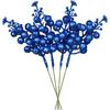 5/10Pcs Christmas Decor Artificial Glitter Berry Artificial Flower Bouquet Christmas Tree Decor Home New Year 2026 Navidad Decor