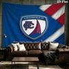 Custom Name Chesterfield F.C Printed Tapestry – Wall Hanging for Bedrooms, Dorms, and Home Decor