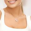 Perlinea Love Necklace - AAA+ Freshwater Cultured Pearl - Button 9-10 Mm - Natural Pink - 925 Sterling Silver - Women's Jewelry