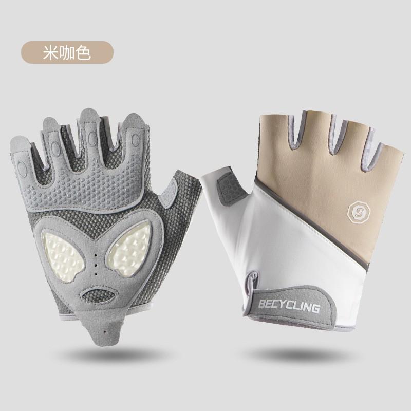 Men Women Gym Workout Gloves Half-Finger Breathable Anti-Slip Shock Absorption Fitness Training Cycling Outdoor Sports
