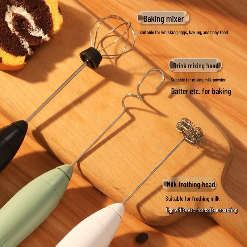 Electric Handheld Milk Frother & Egg Beater for Coffee and More
