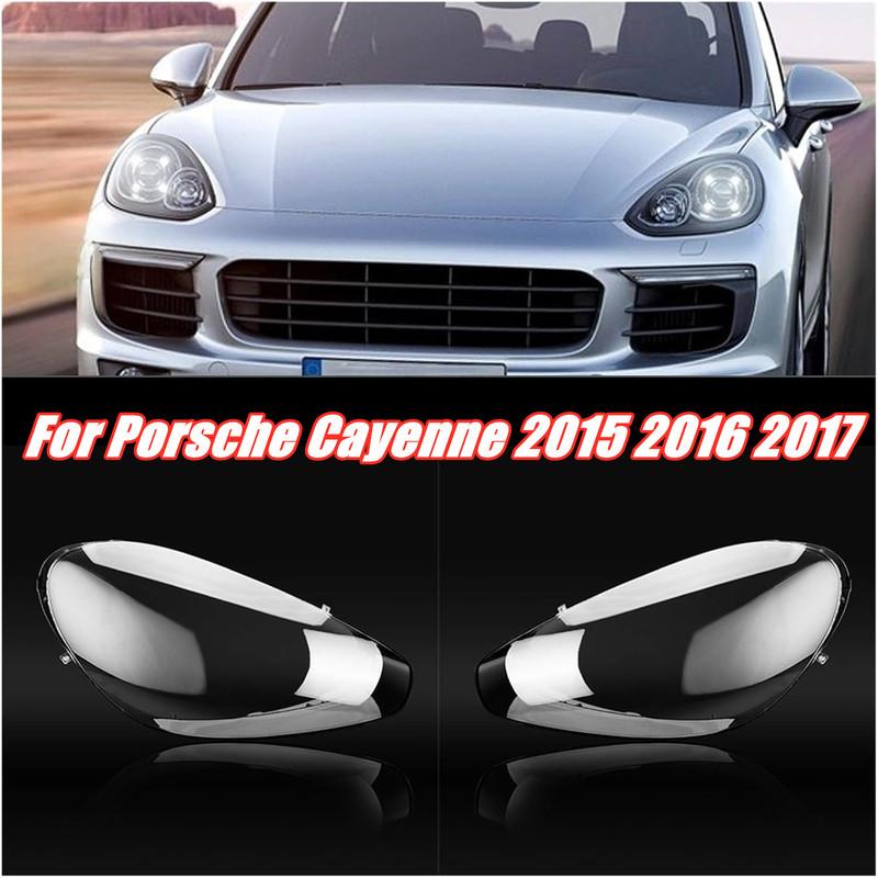 

Headlight Cover For Porsche Cayenne 2015 2016 2017 Car Headlamp Shade Headlight Clear Lens Shell Cover Right