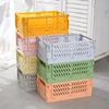 Caja plegable de plástico, caja de almacenamiento plegable, cesta, contenedor de cosméticos de utilidad, soporte de escritorio, uso doméstico, caja de almacenamiento de escritorio escolar