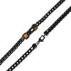 Emporio Armani Brown Tiger Eye Chain EGS3034001 Men's Necklace,