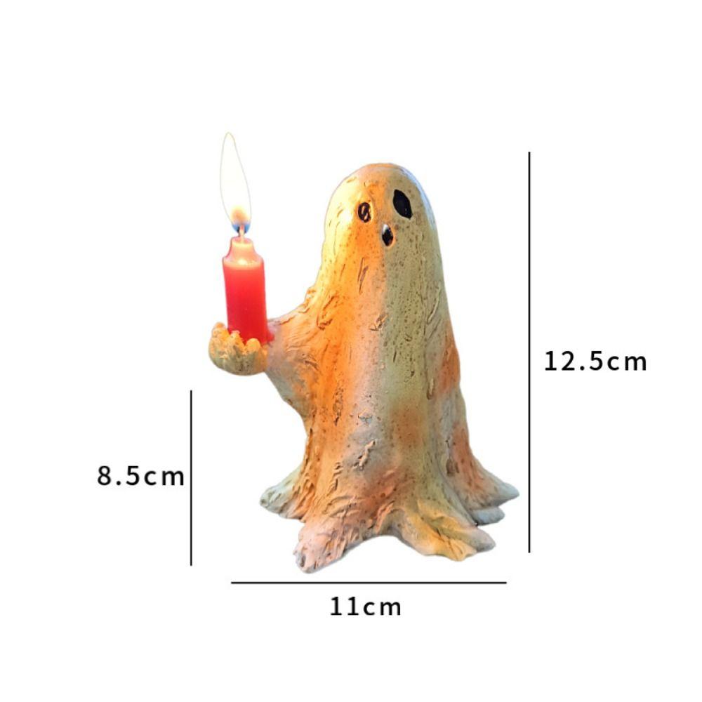 1pc Resin Small Ghost Sculpture Horror Halloween Party Home Decorations Arts and Crafts Statues