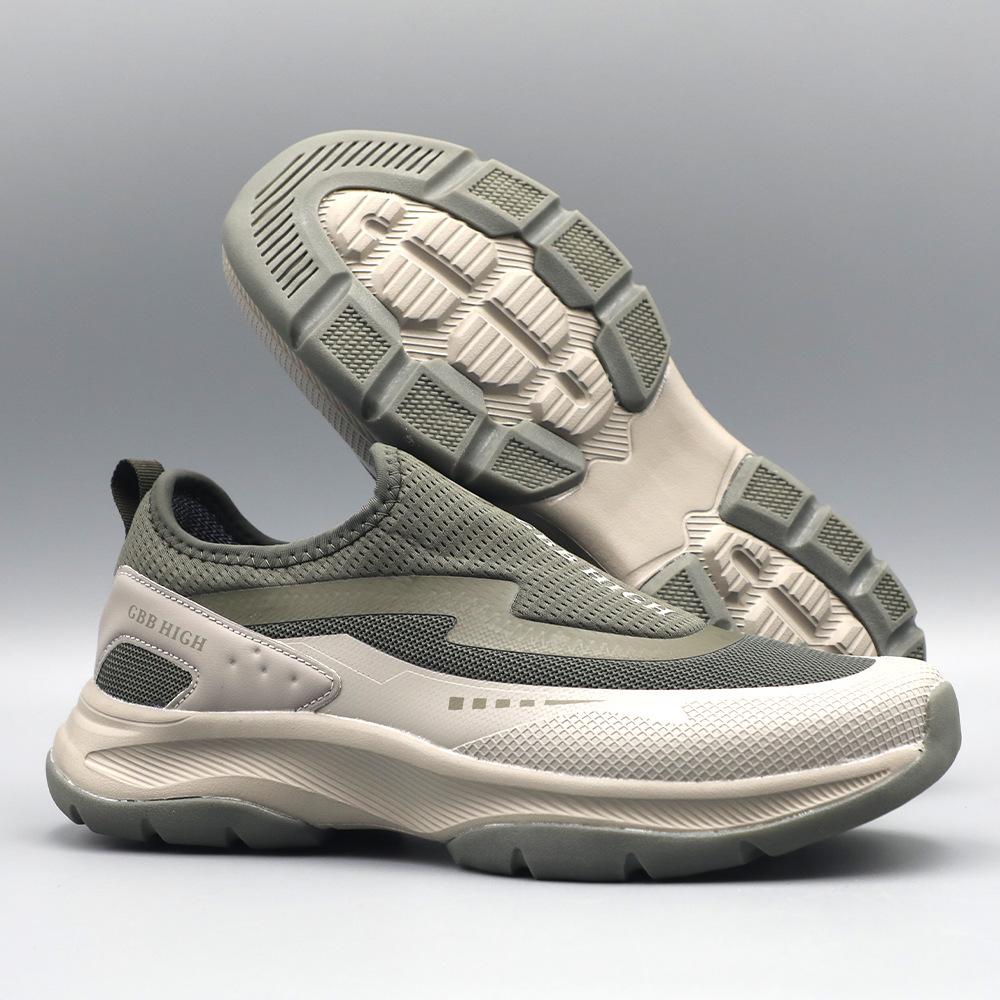 Fashion Men's shoes 2025 new lightweight, breathable, comfortable men's soft sole, anti slip, waterproof outdoor hiking casual shoes