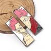 Anime Jujutsu Kaisen Brooch Anime Character Itadori Yuji Ryomen Sukuna Half Face Badge For Women Men Fans Jewelry Charm Gifts