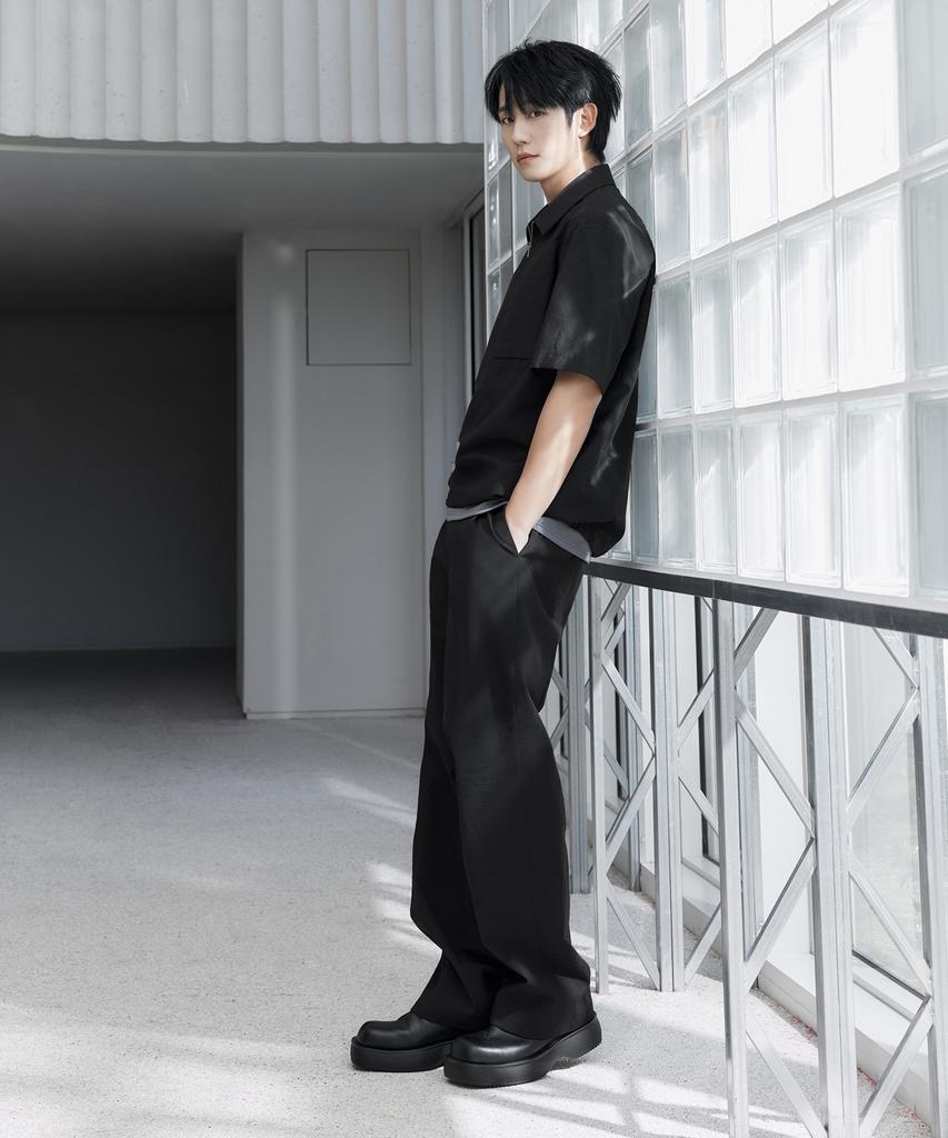 MINDBRIDGE [Couture] Semi-Wide Cut-Out Full Elastic Waist Pants Mypt3172