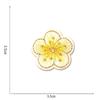 Little Plum Blossom Self-Adhesive Embroidery Patch: Cute Decoration for Clothes, Hats, or Home Textiles